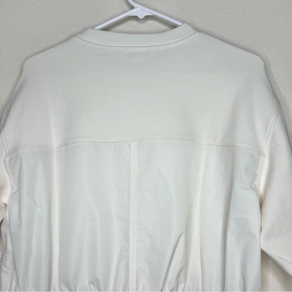 Athleta Ivory Magnolia White Triumph Hybrid Crewneck Sweatshirt Sz L NWT - Picture 13 of 16